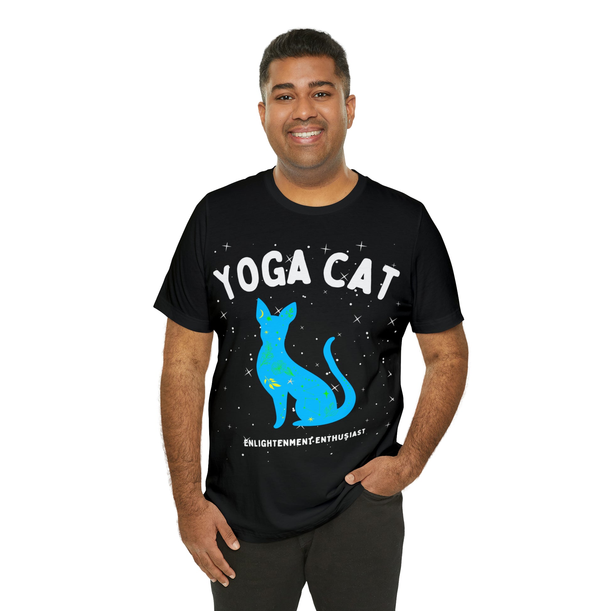 Yoga Cat T-Shirt - Arjuna Rigby Art and Lifestyle Store