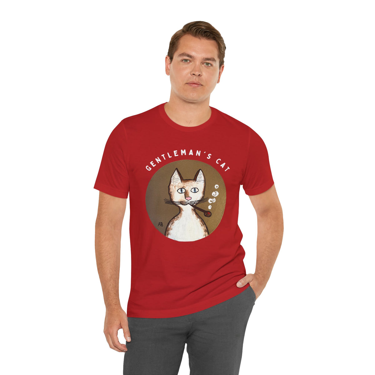 Gentleman's Cat T-Shirt - Arjuna Rigby Art and Lifestyle Store