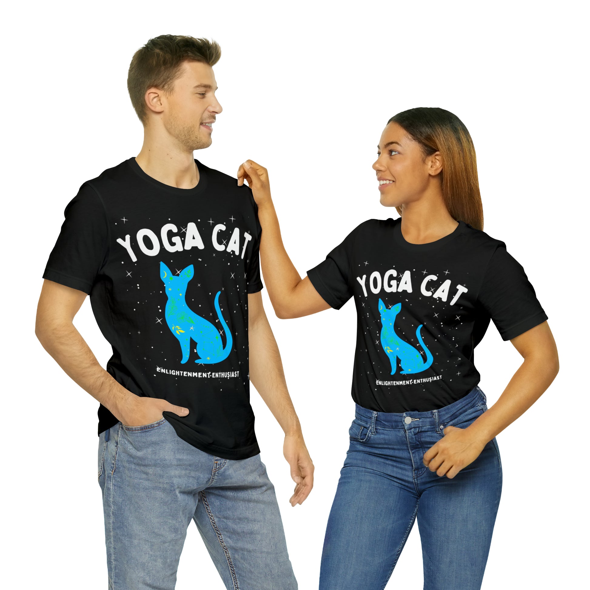 Yoga Cat T-Shirt - Arjuna Rigby Art and Lifestyle Store