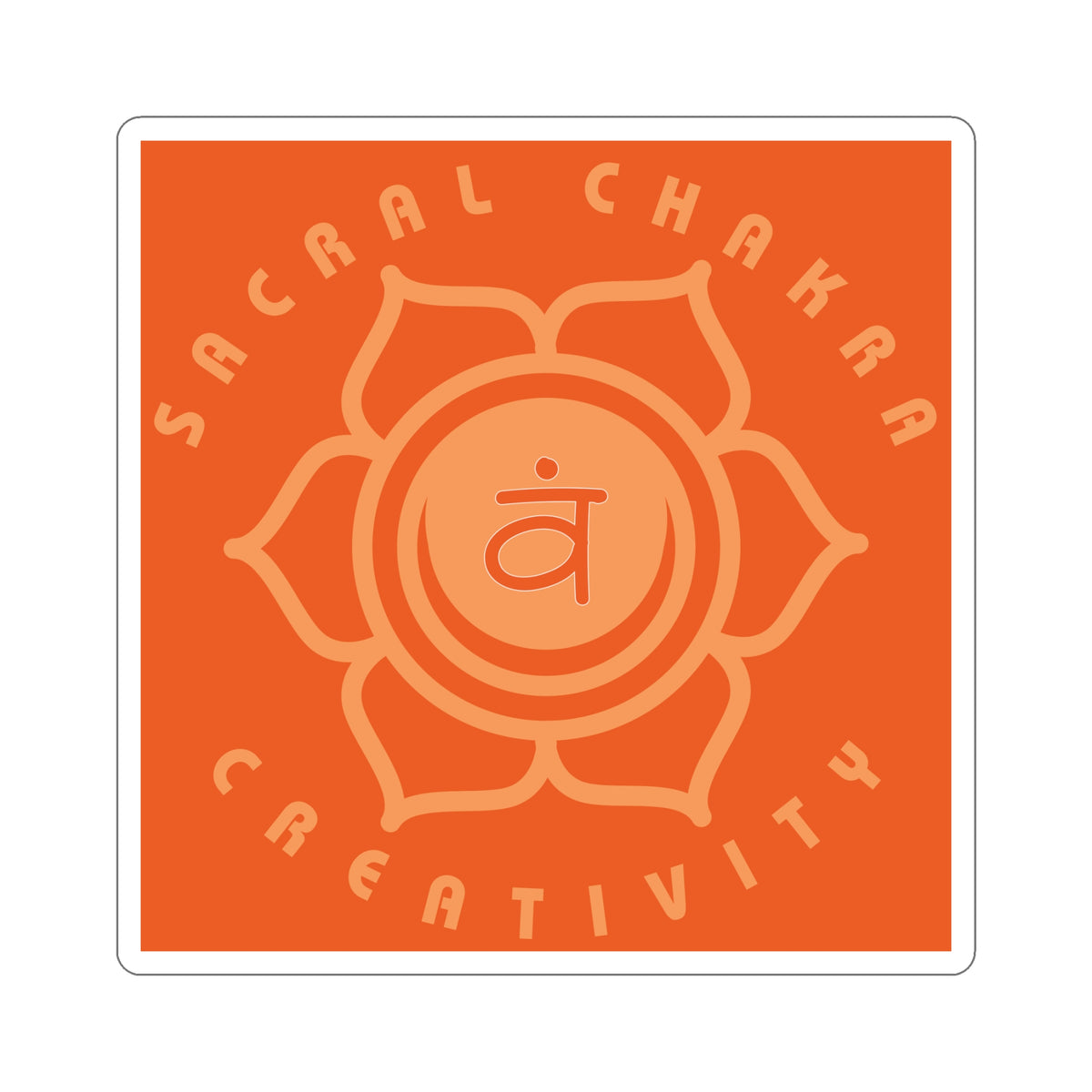 Sacral Chakra Sticker - Arjuna Rigby Art and Lifestyle Store