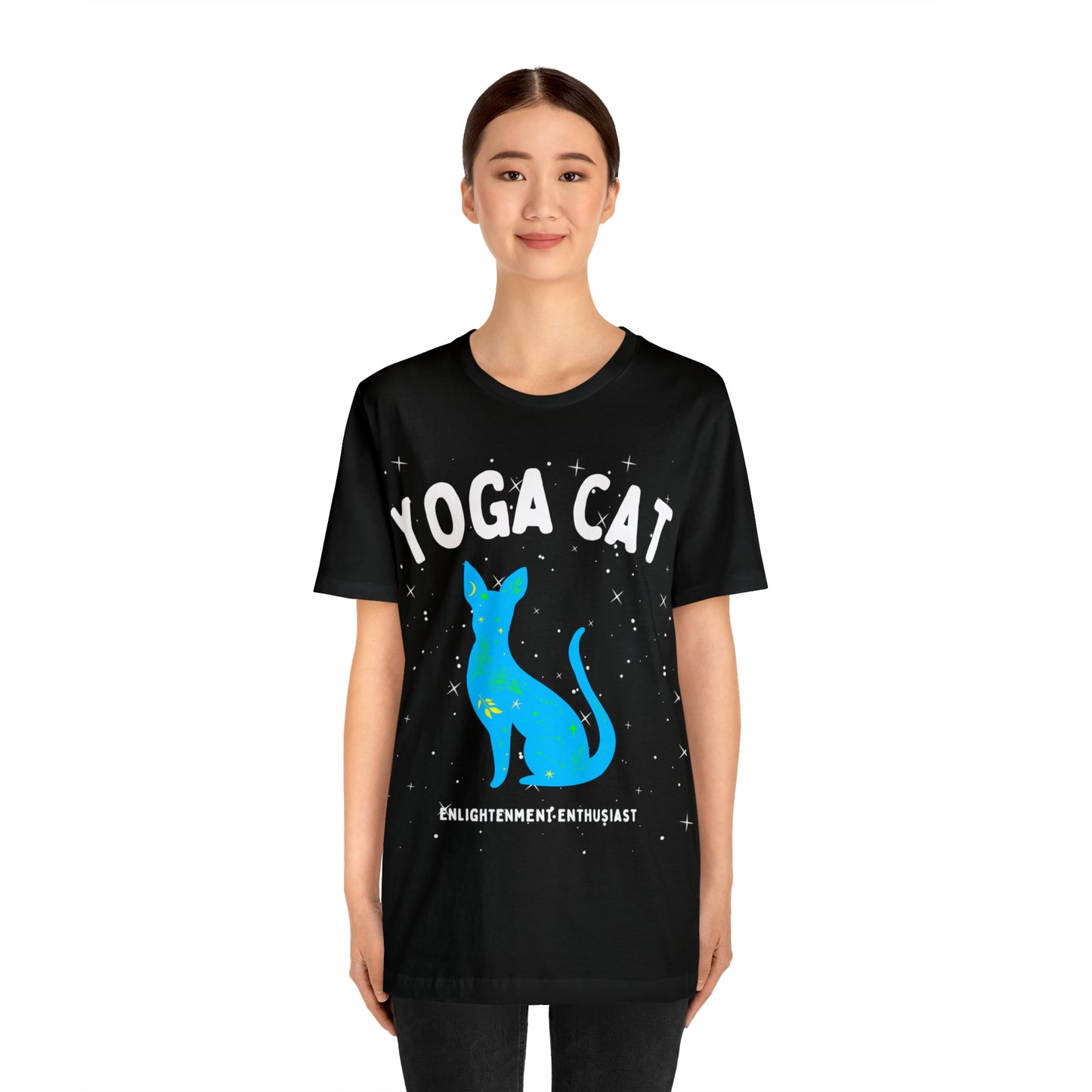 Yoga Cat T-Shirt - Arjuna Rigby Art and Lifestyle Store