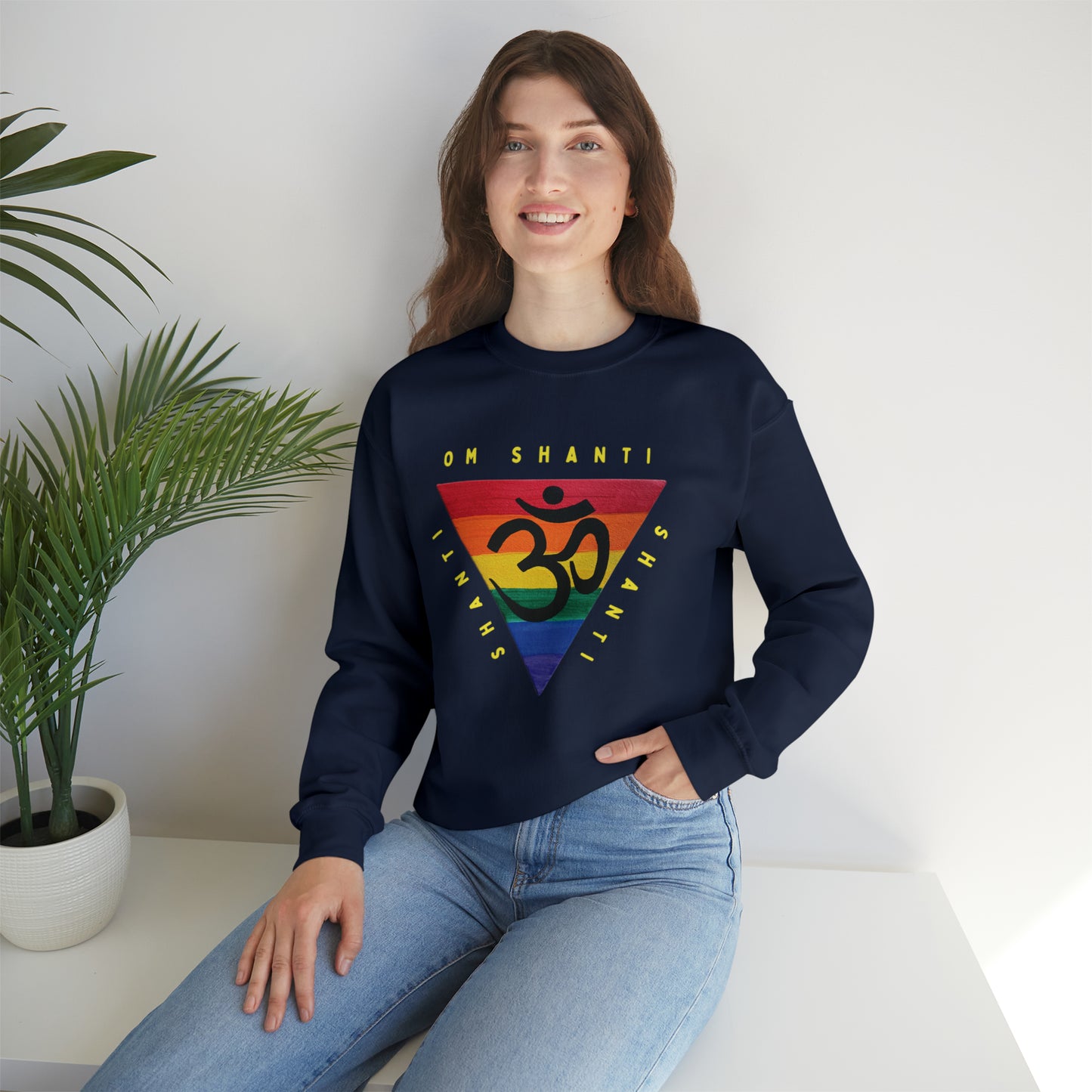 Rainbow Triangle OM Crewneck Sweatshirt
