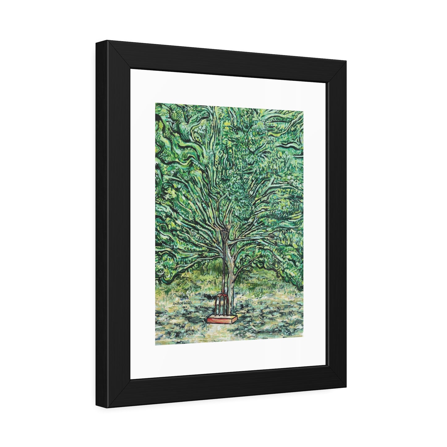 The Pear Tree or Dennis's Pitchfork Framed Fine Art Print