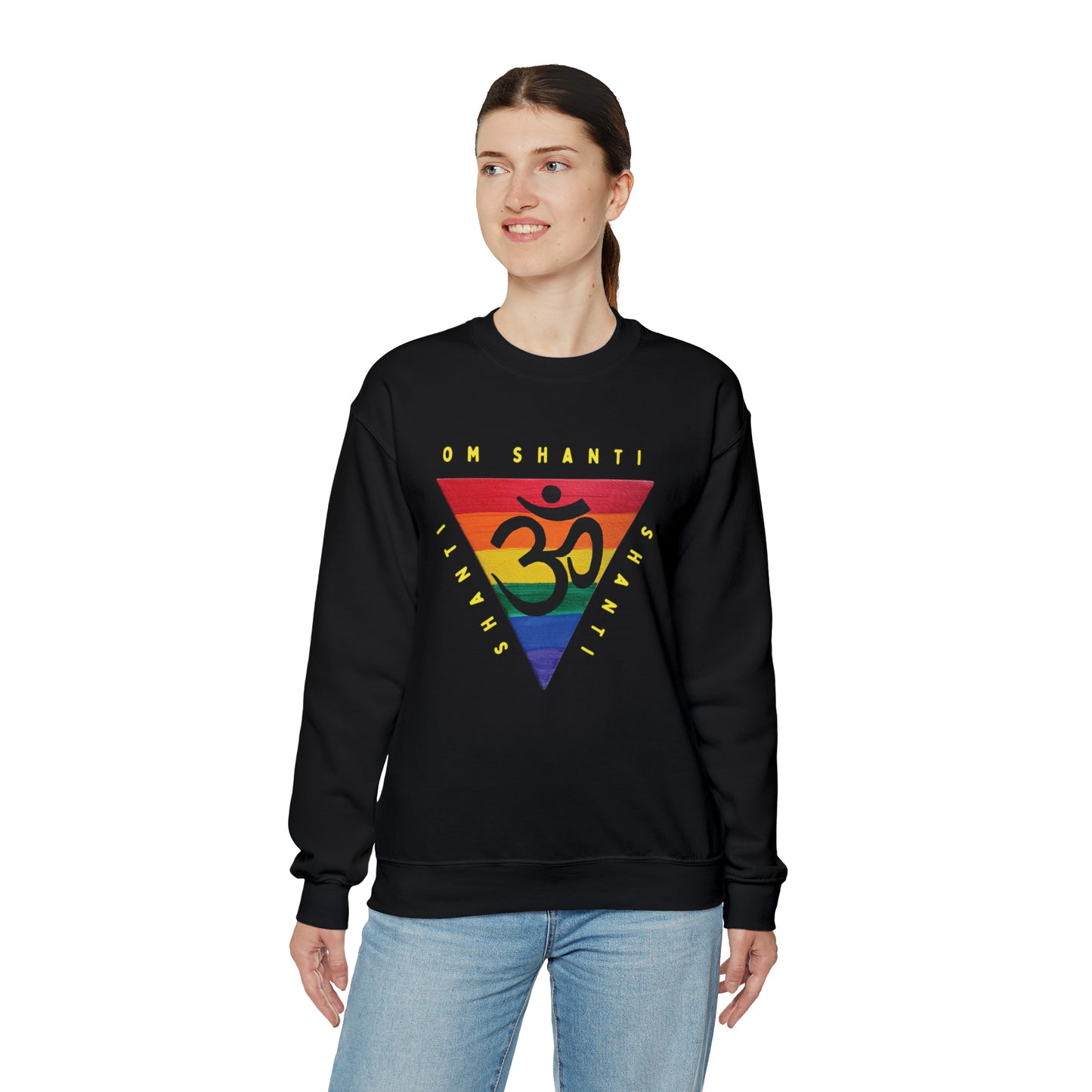 Rainbow Triangle OM Crewneck Sweatshirt