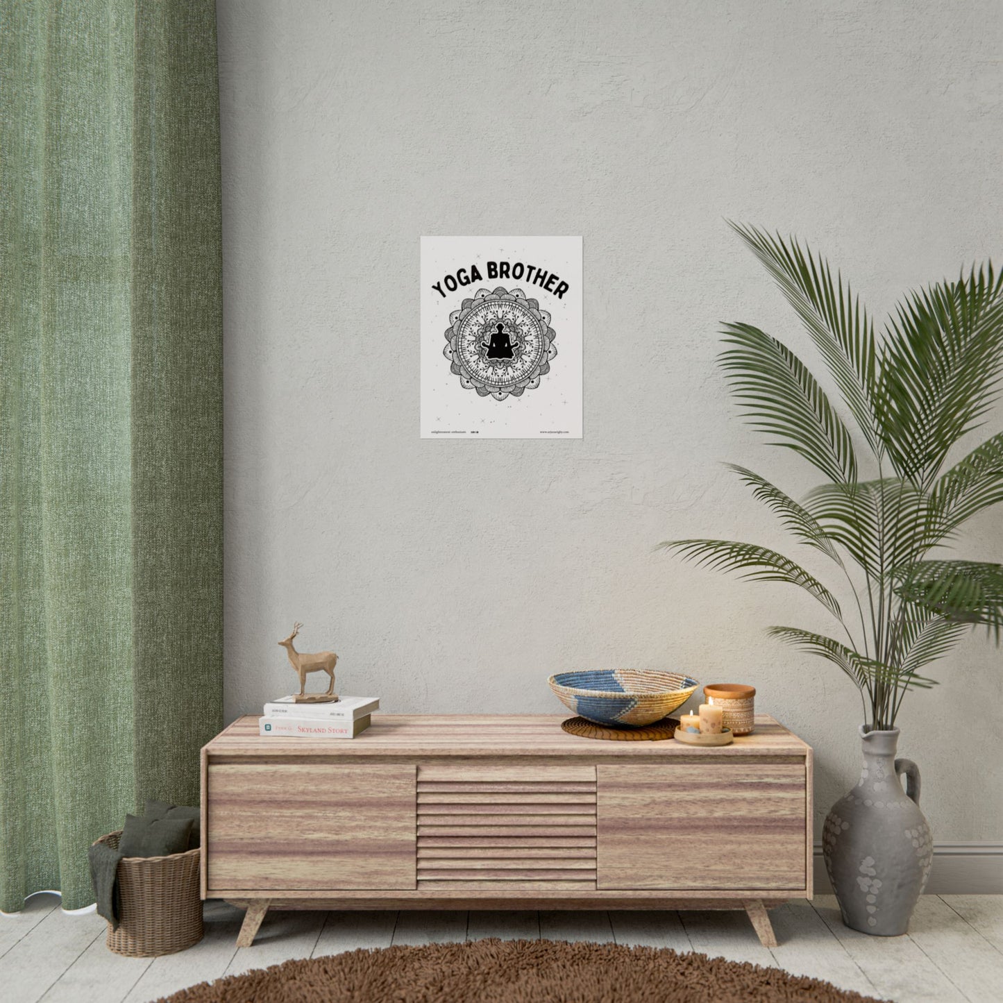 Yoga Brother Rolled Fine Art Print