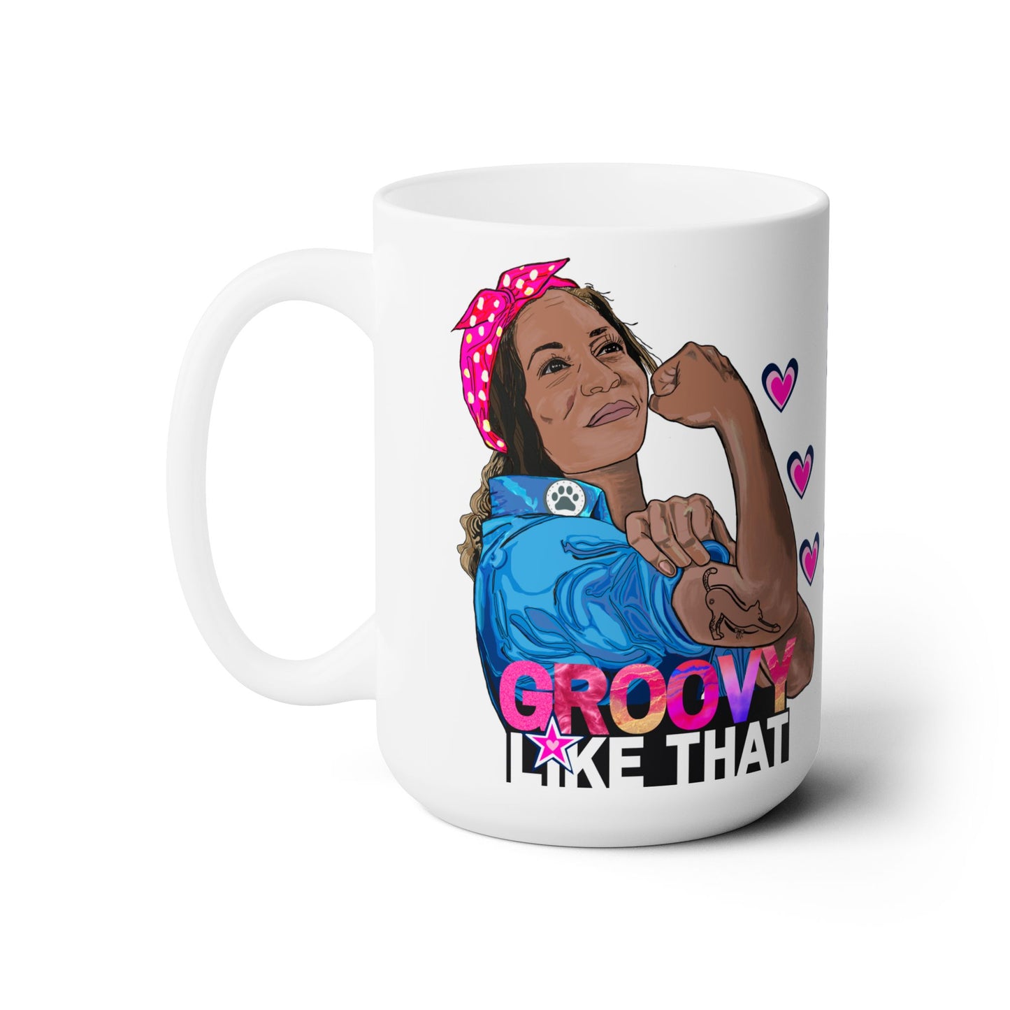 Groovy Like That: The Divine Feminine Large Ceramic Mug