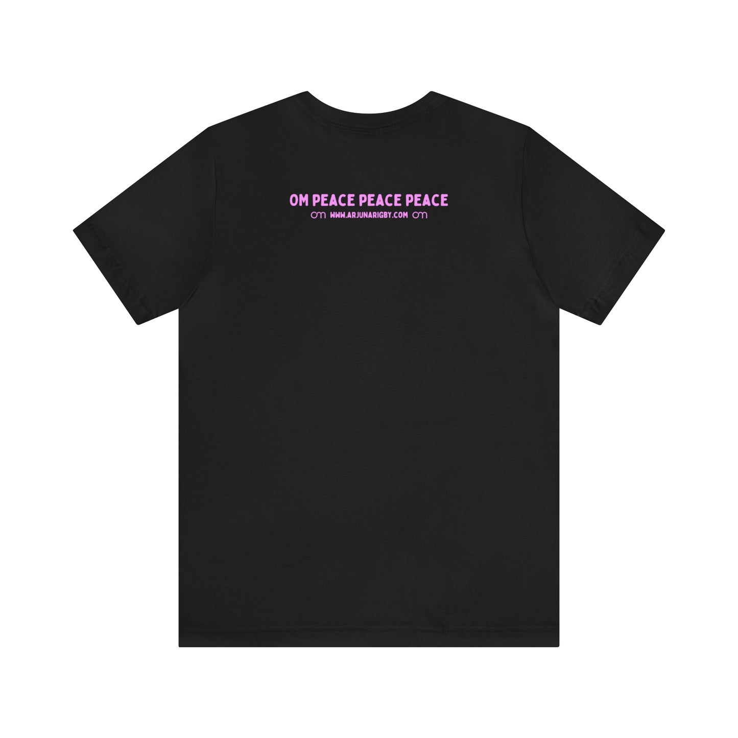 Pink Triangle OM T-Shirt - Arjuna Rigby Art and Lifestyle Store