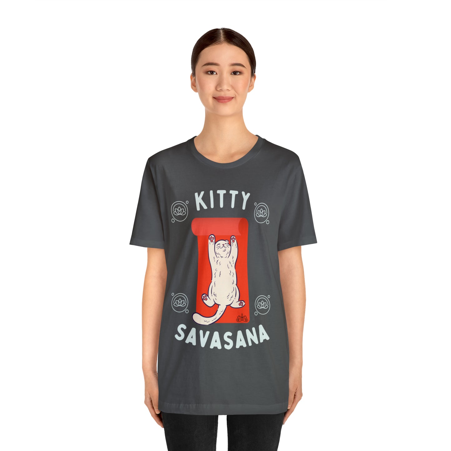 Kitty Savasana - Classic T-Shirt - Arjuna Rigby Art and Lifestyle Store