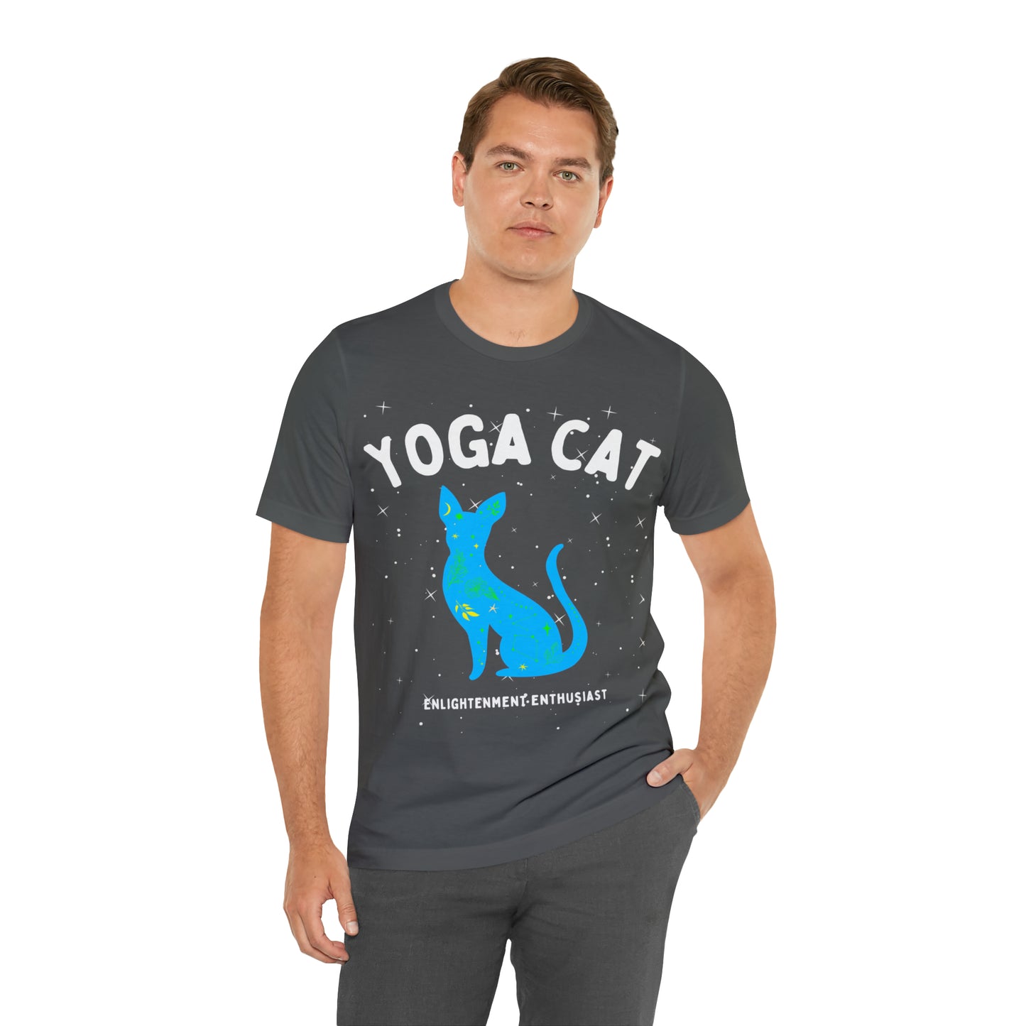 Yoga Cat T-Shirt - Arjuna Rigby Art and Lifestyle Store