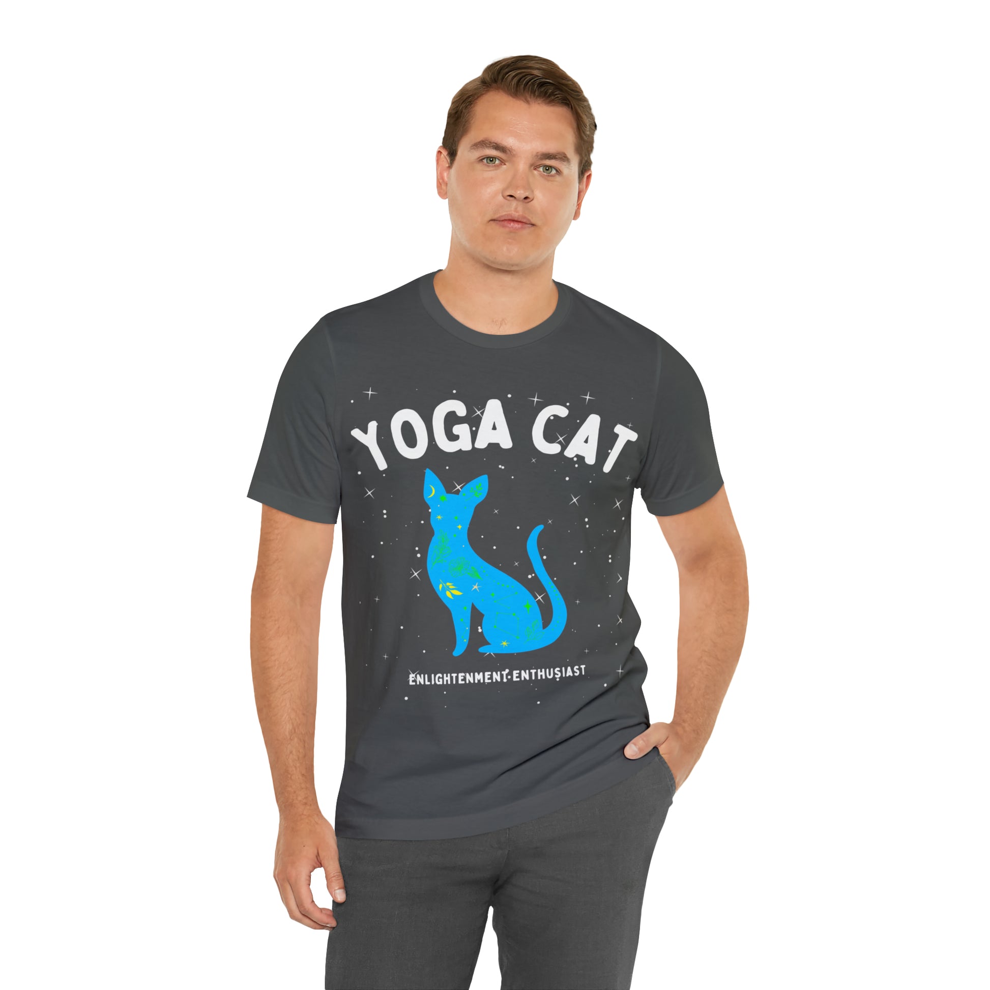 Yoga Cat T-Shirt - Arjuna Rigby Art and Lifestyle Store