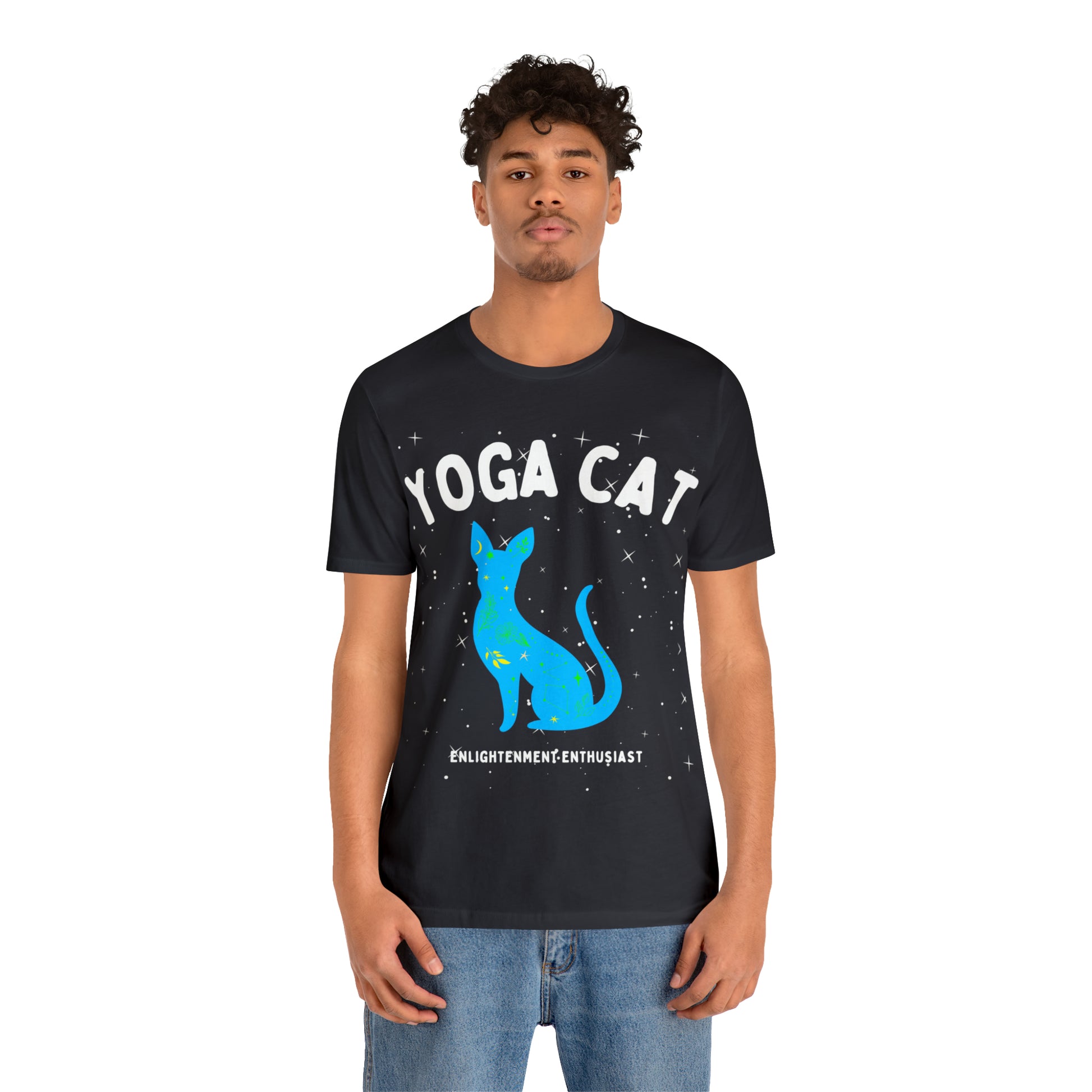 Yoga Cat T-Shirt - Arjuna Rigby Art and Lifestyle Store