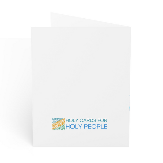 Arjuna Rigby & Sons Blue Angel the glory of devotion greeting card