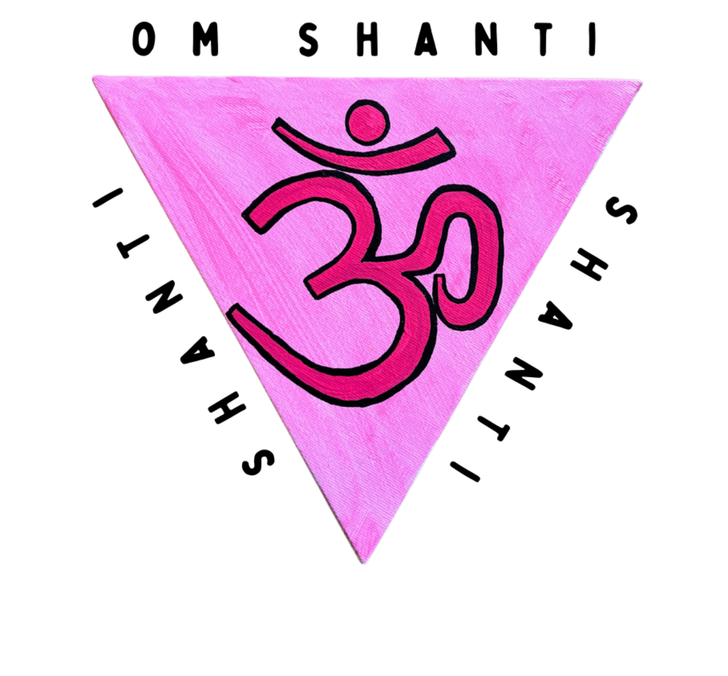 Pink Triangle OM - Arjuna Rigby Art and Lifestyle Store