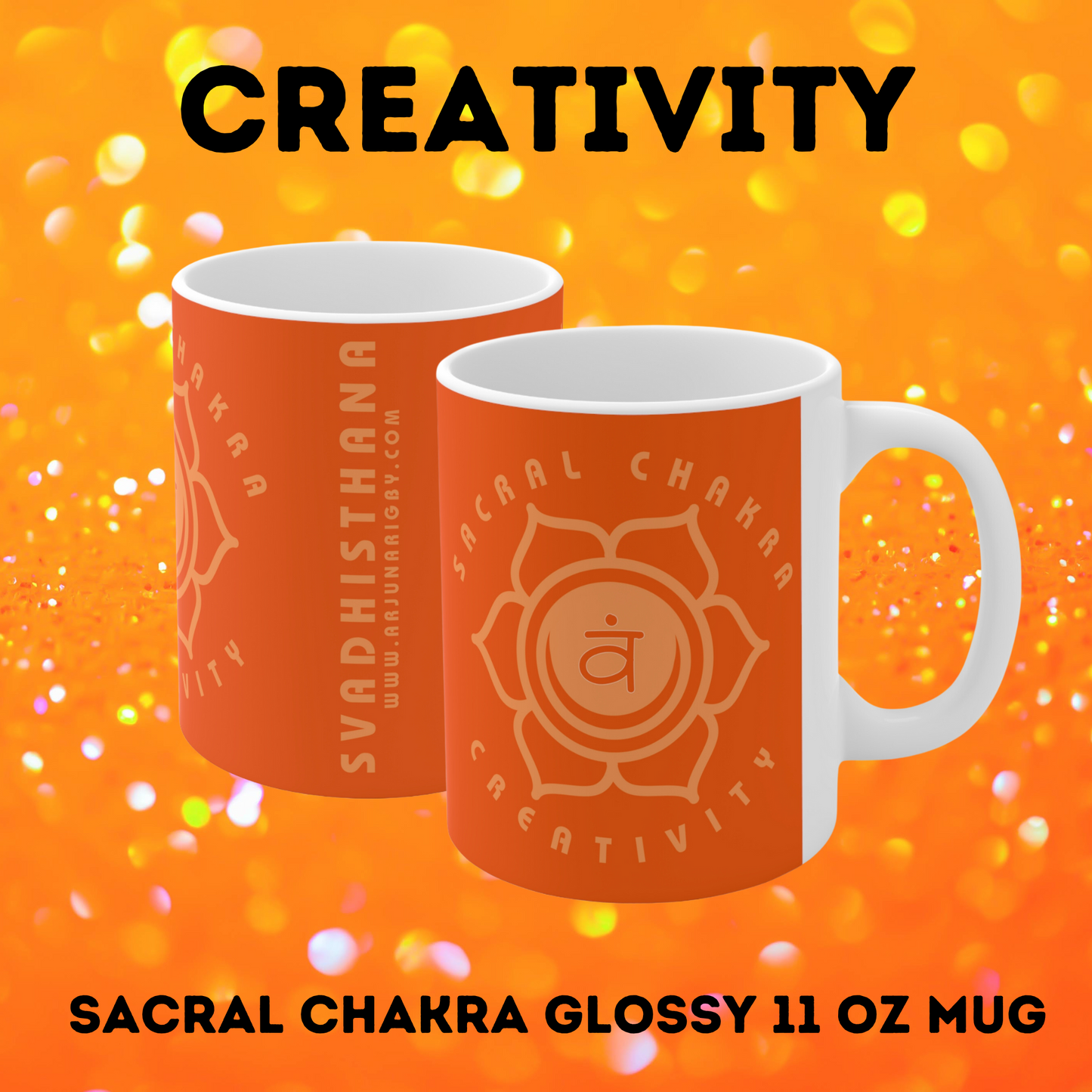 Sacral Chakra Ceramic Mug - Arjuna Rigby Art and Lifestyle Store