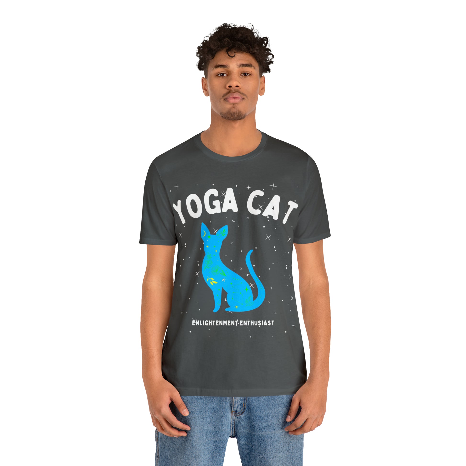Yoga Cat T-Shirt - Arjuna Rigby Art and Lifestyle Store