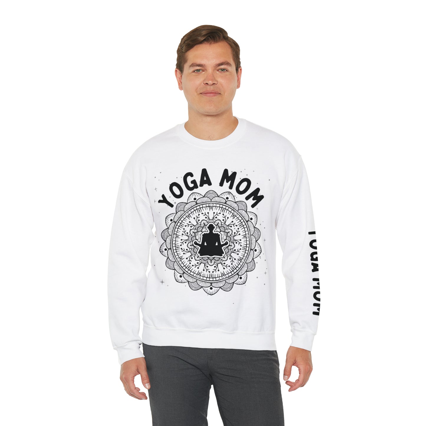 Yoga Mom Crewneck Sweatshirt - Arjuna Rigby Art and Lifestyle Store
