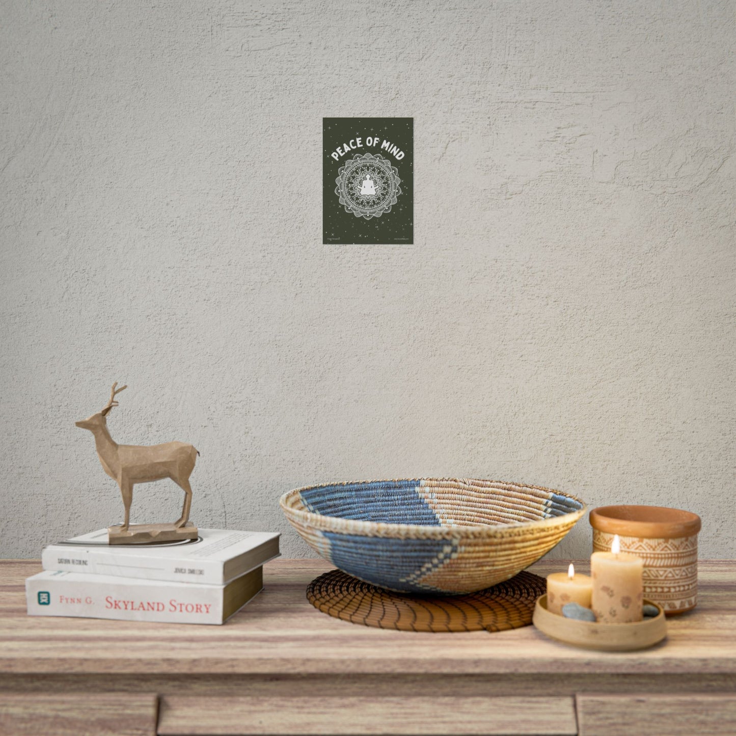 Peace of Mind Fine Art Poster green background