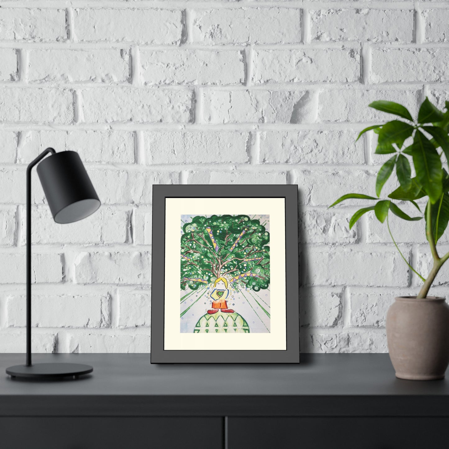 I Know the Trees Love Me Framed Fine Art Print