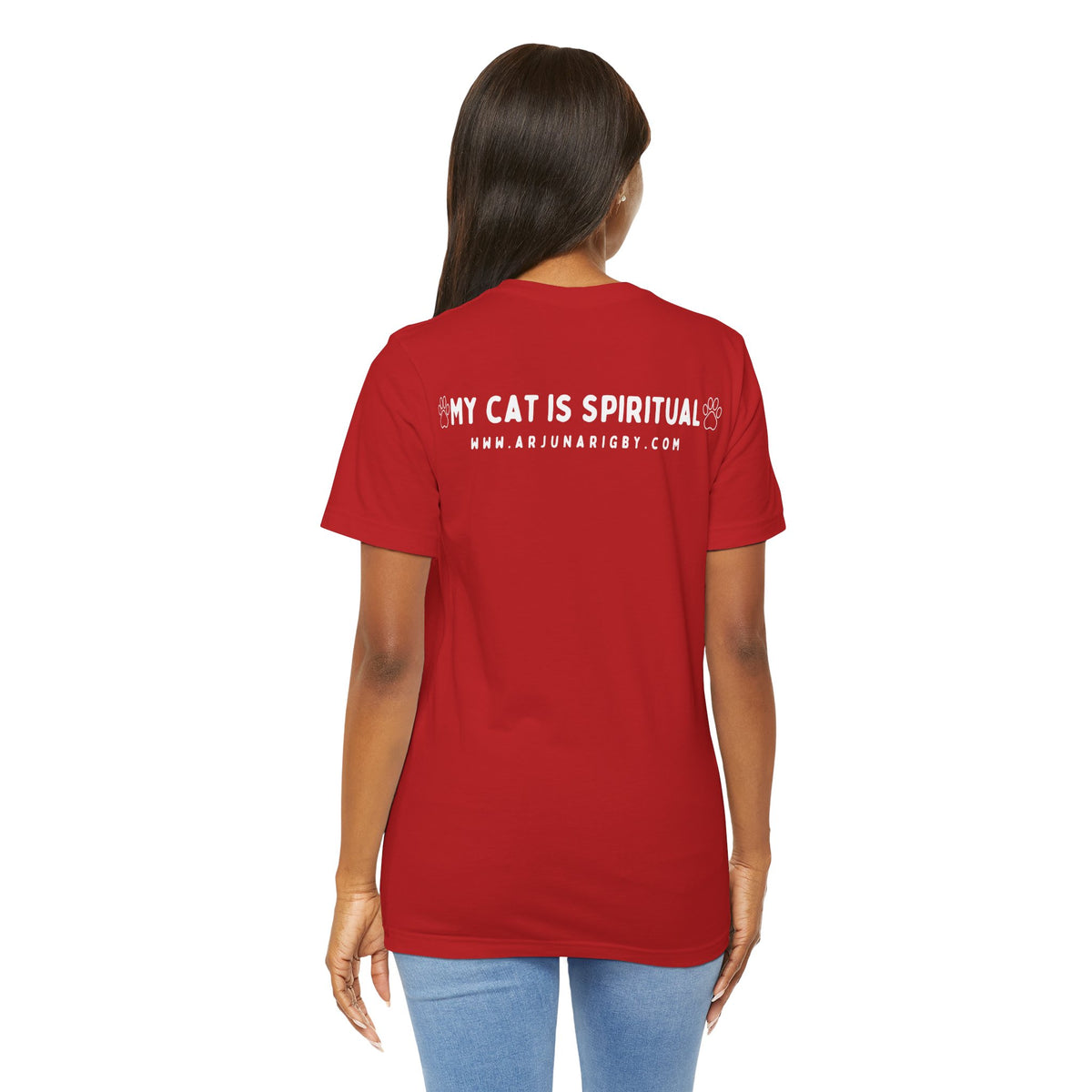 My Cat is Spiritual T-Shirt - Arjuna Rigby Art and Lifestyle Store