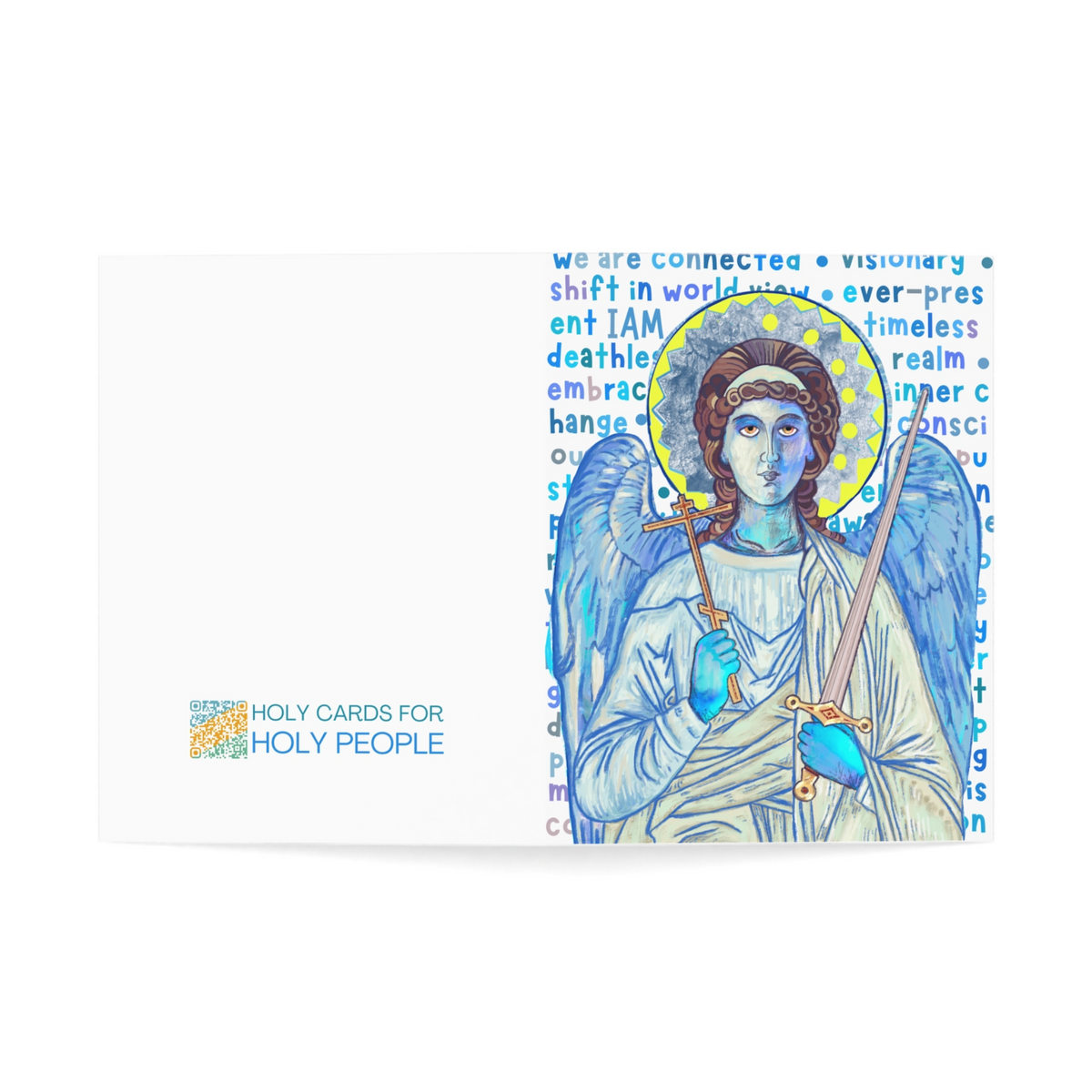 Blue Angel Greeting Card