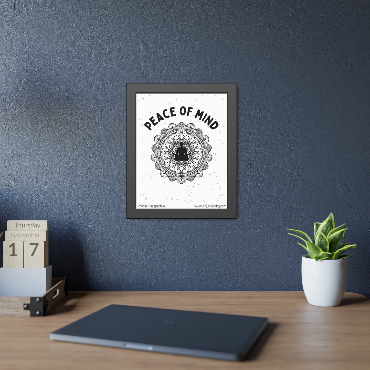 Peace of Mind Framed Fine Art Print white background