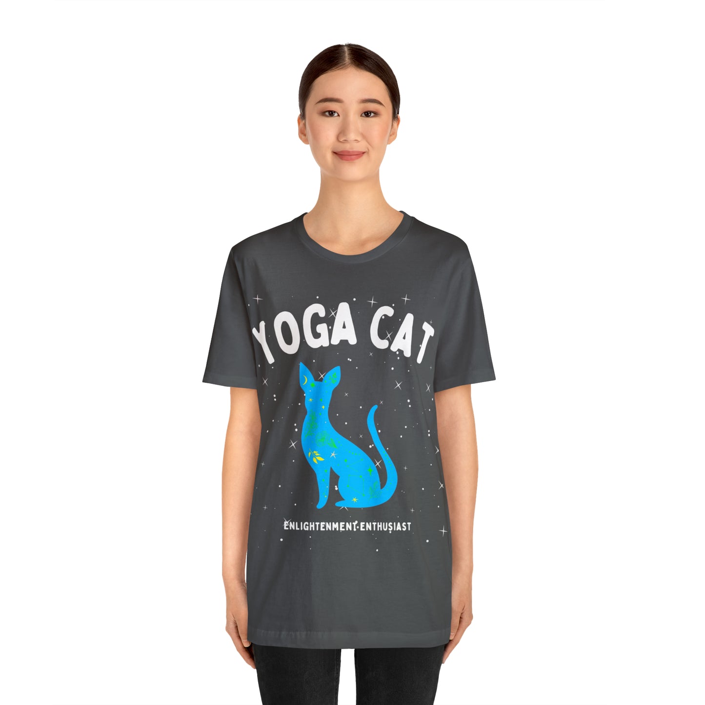 Yoga Cat T-Shirt - Arjuna Rigby Art and Lifestyle Store
