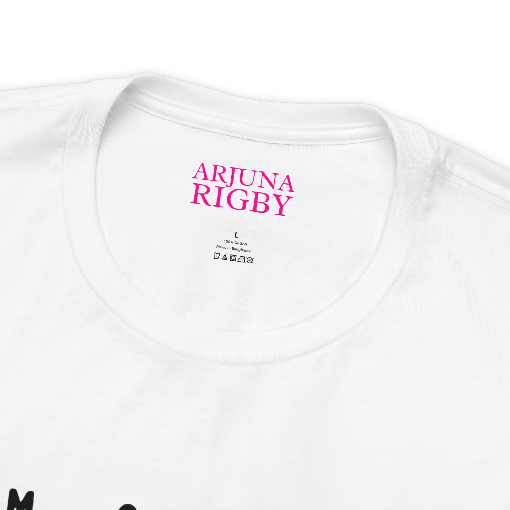 Pink Triangle OM T-Shirt - Arjuna Rigby Art and Lifestyle Store