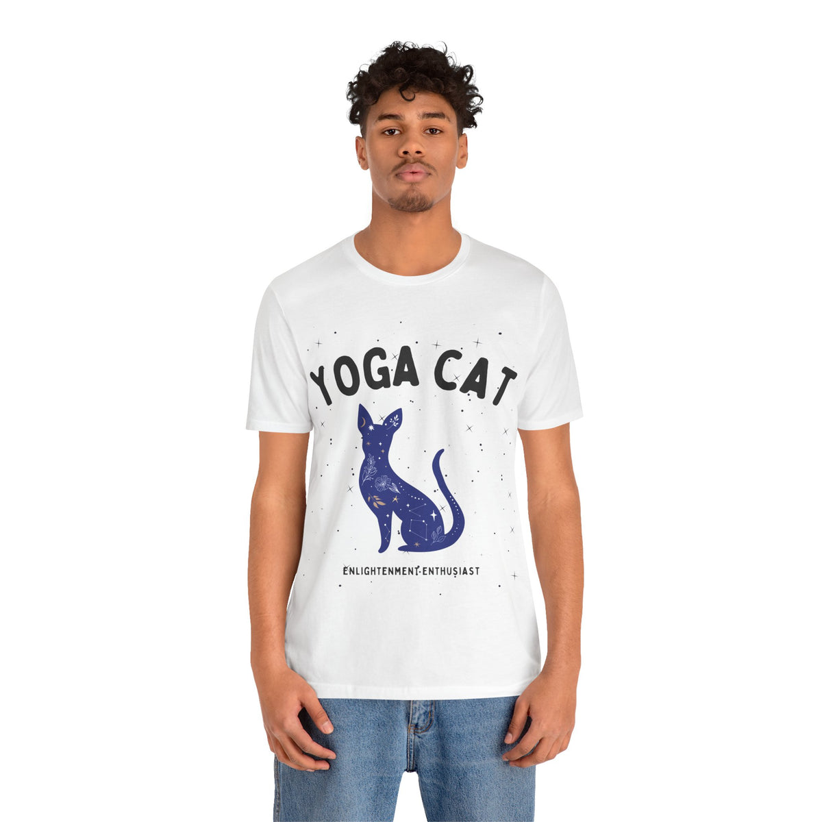 Yoga Cat T-Shirt - Arjuna Rigby Art and Lifestyle Store