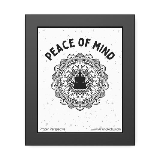Peace of Mind Framed Fine Art Print white background