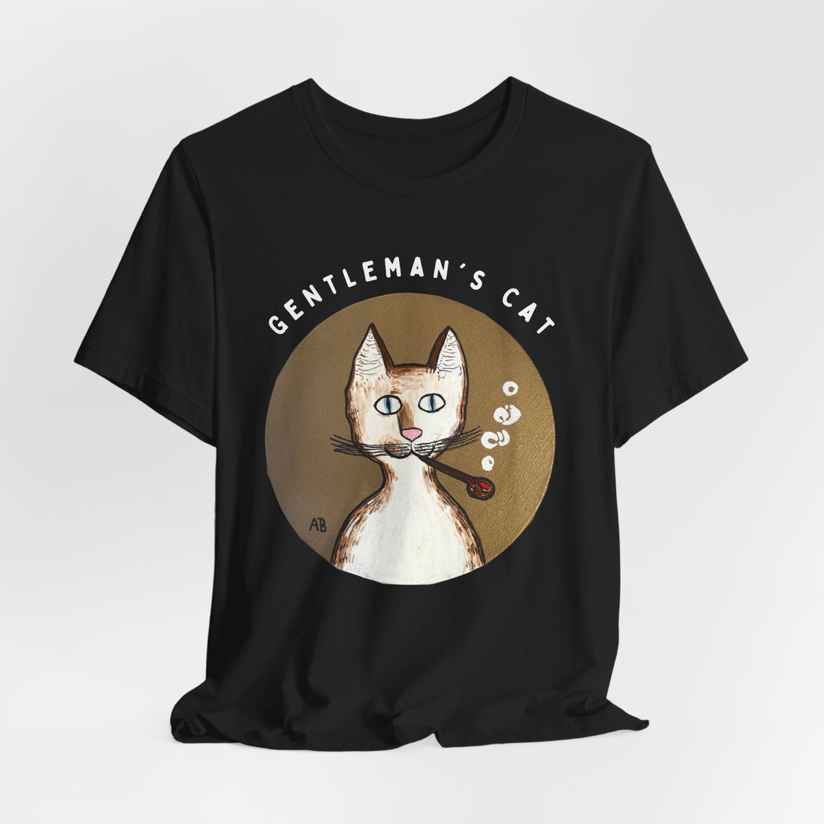 Gentleman's Cat T-Shirt - Arjuna Rigby Art and Lifestyle Store