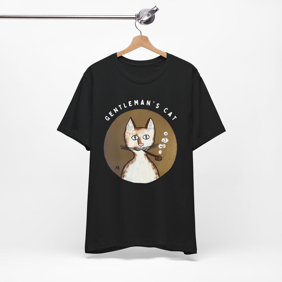 Gentleman's Cat T-Shirt - Arjuna Rigby Art and Lifestyle Store