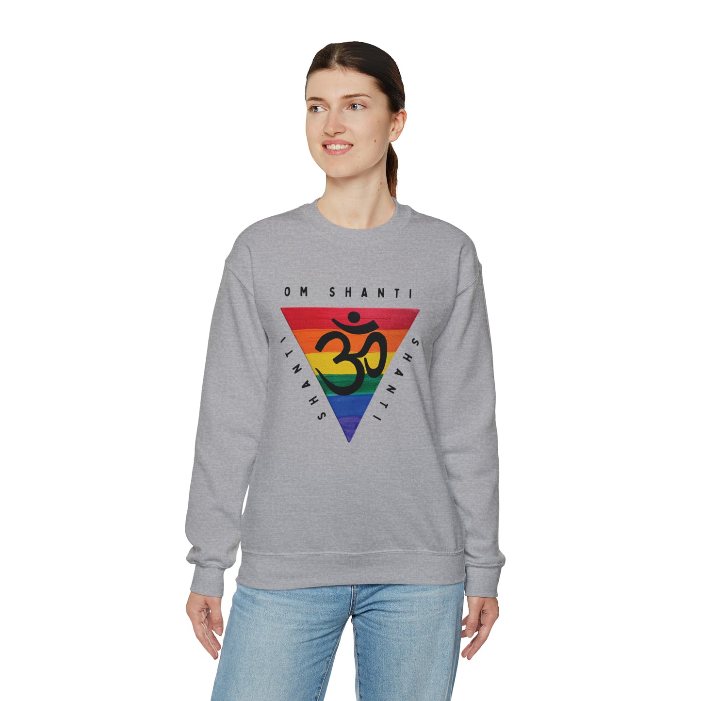 Rainbow Triangle OM Crewneck Sweatshirt