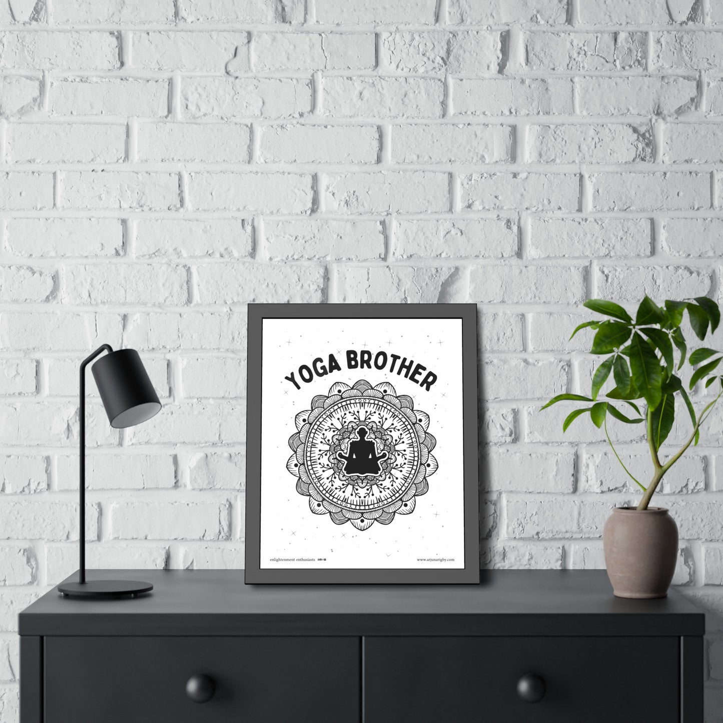 Yoga Brother Framed Fine Art Posters
