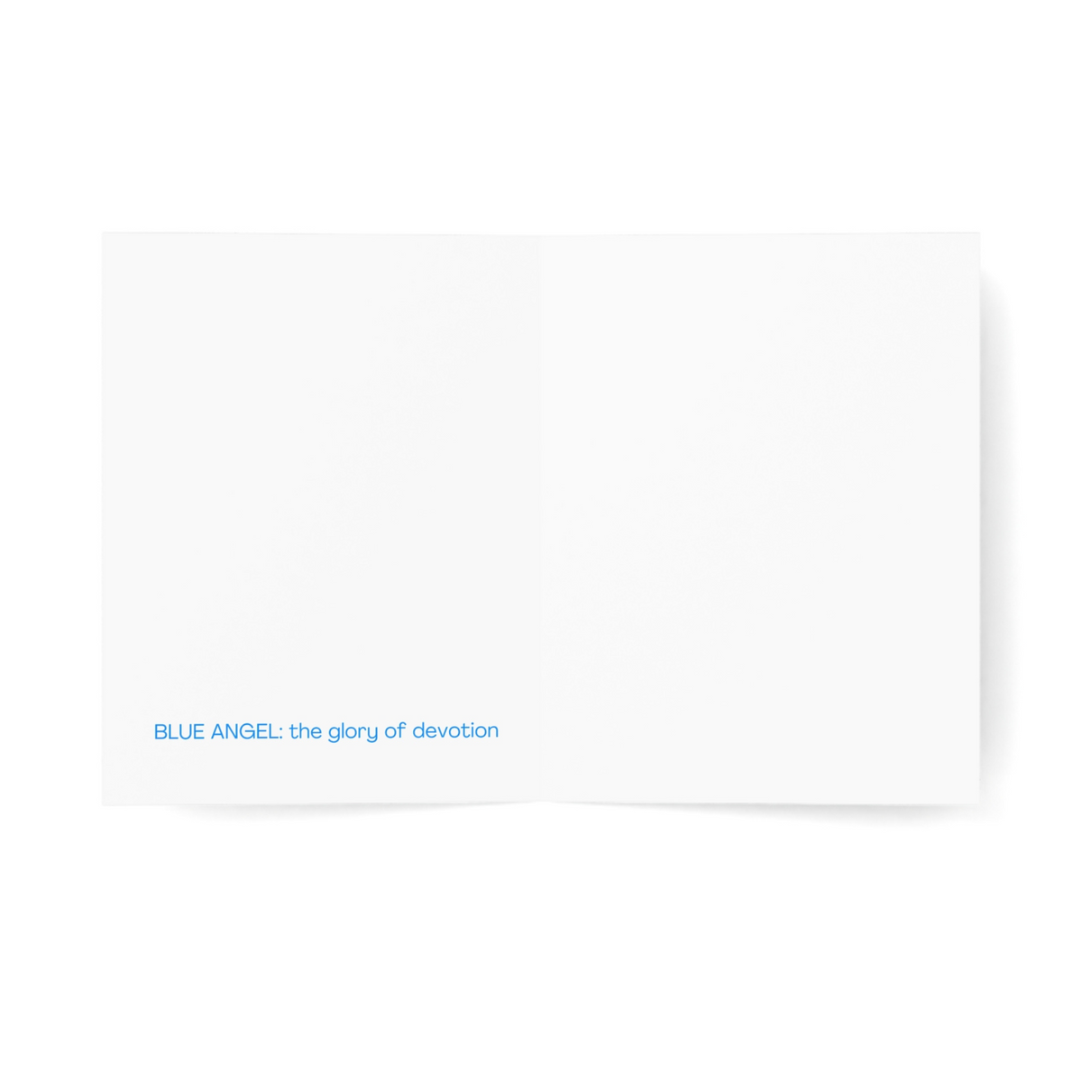 Blue Angel Greeting Card