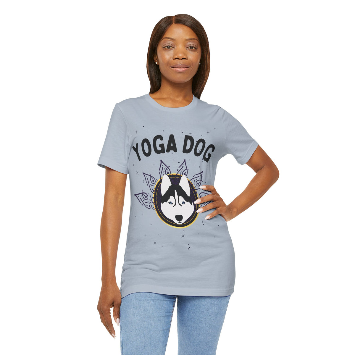Yoga Dog T-Shirt - Arjuna Rigby Art and Lifestyle Store