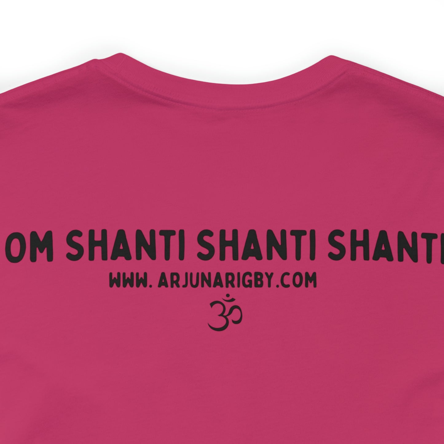 Pink Triangle OM T-Shirt - Arjuna Rigby Art and Lifestyle Store