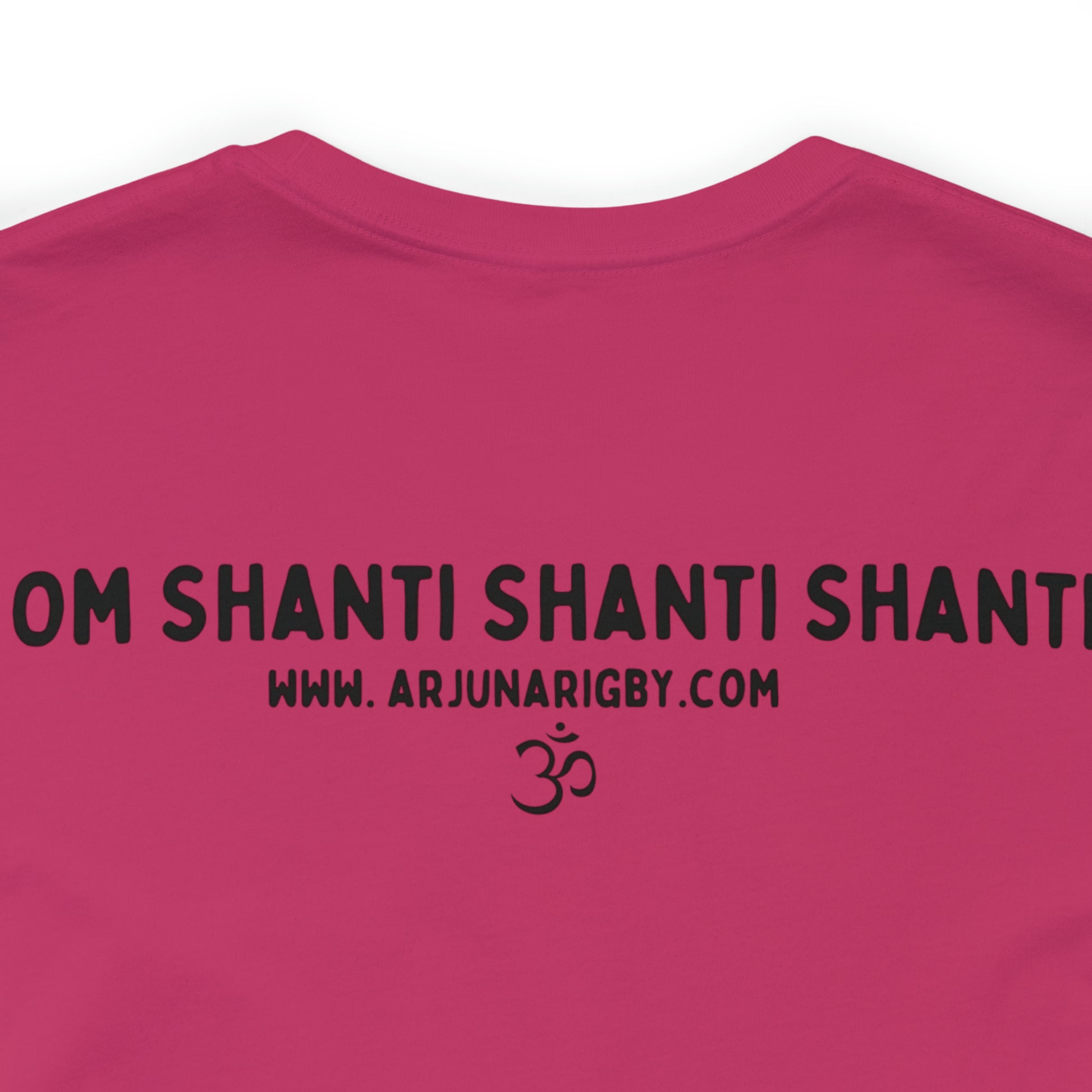 Pink Triangle OM T-Shirt - Arjuna Rigby Art and Lifestyle Store