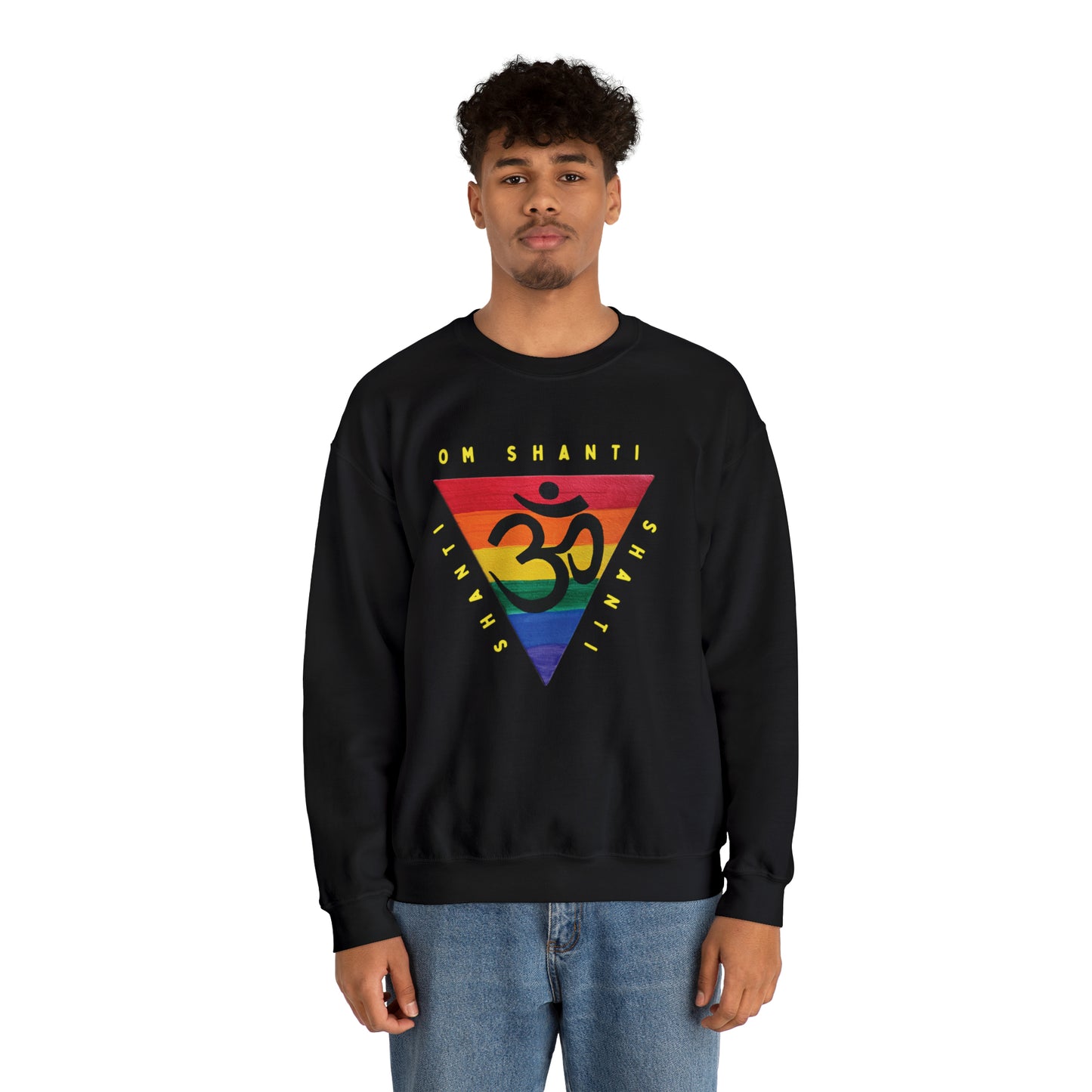 Rainbow Triangle OM Crewneck Sweatshirt