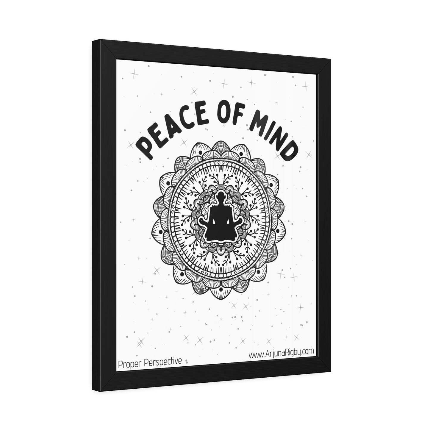Peace of Mind Framed Fine Art Print white background