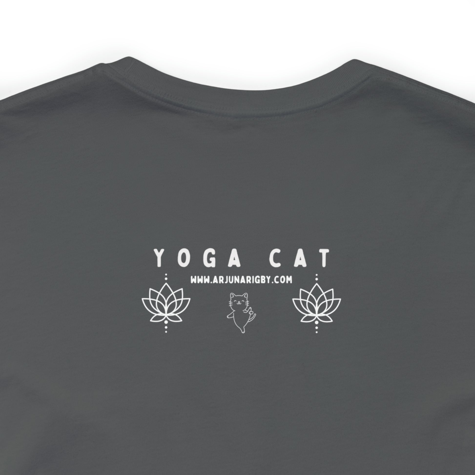 Yoga Cat T-Shirt - Arjuna Rigby Art and Lifestyle Store