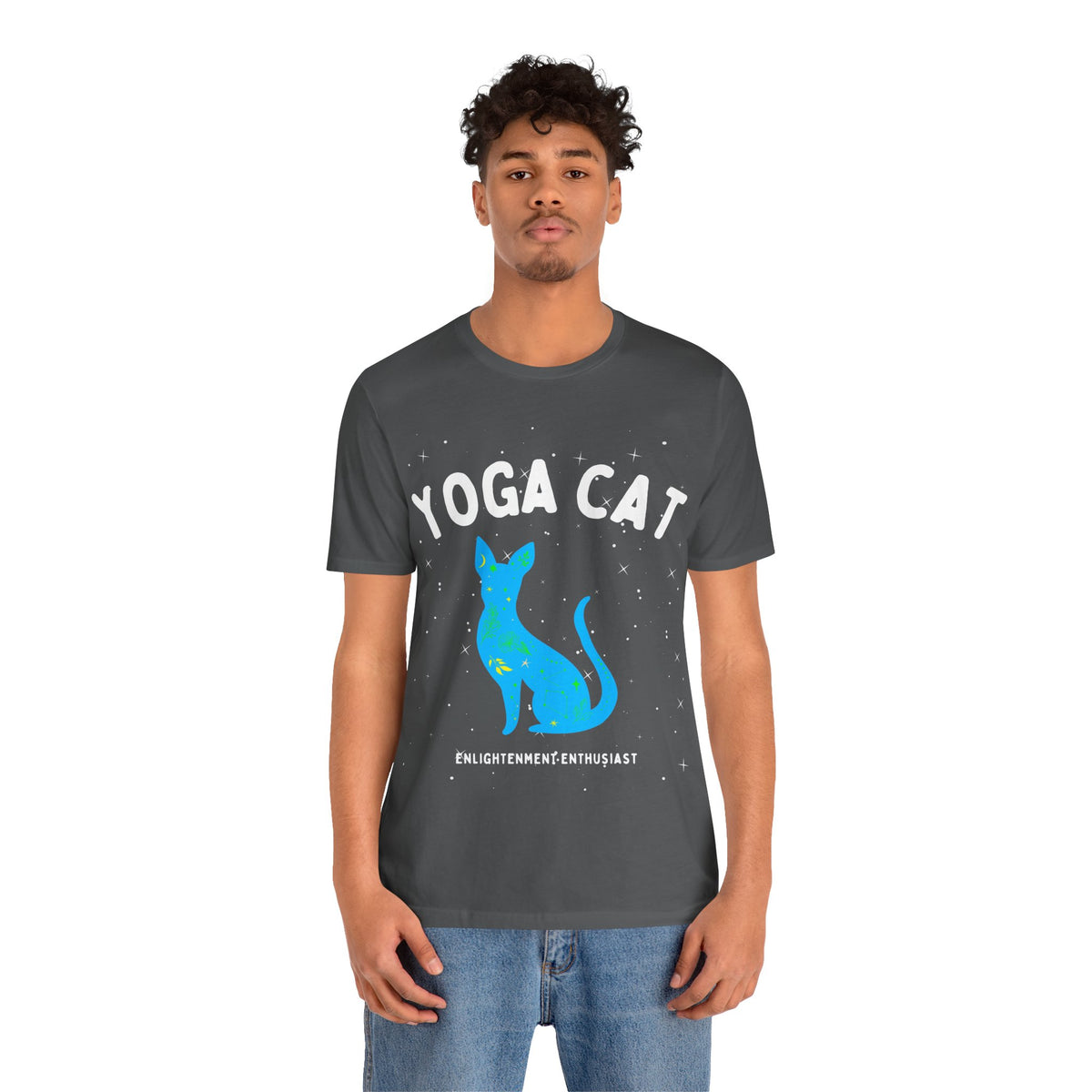 Yoga Cat T-Shirt - Arjuna Rigby Art and Lifestyle Store