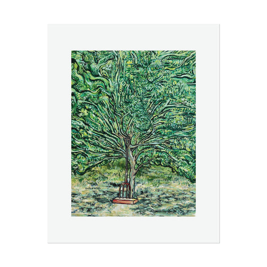 The Pear Tree or Dennis's Pitchfork Rolled Fine Art Print - Arjuna Rigby Art and Lifestyle Store
