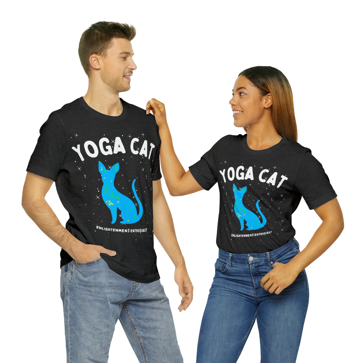Yoga Cat T-Shirt - Arjuna Rigby Art and Lifestyle Store