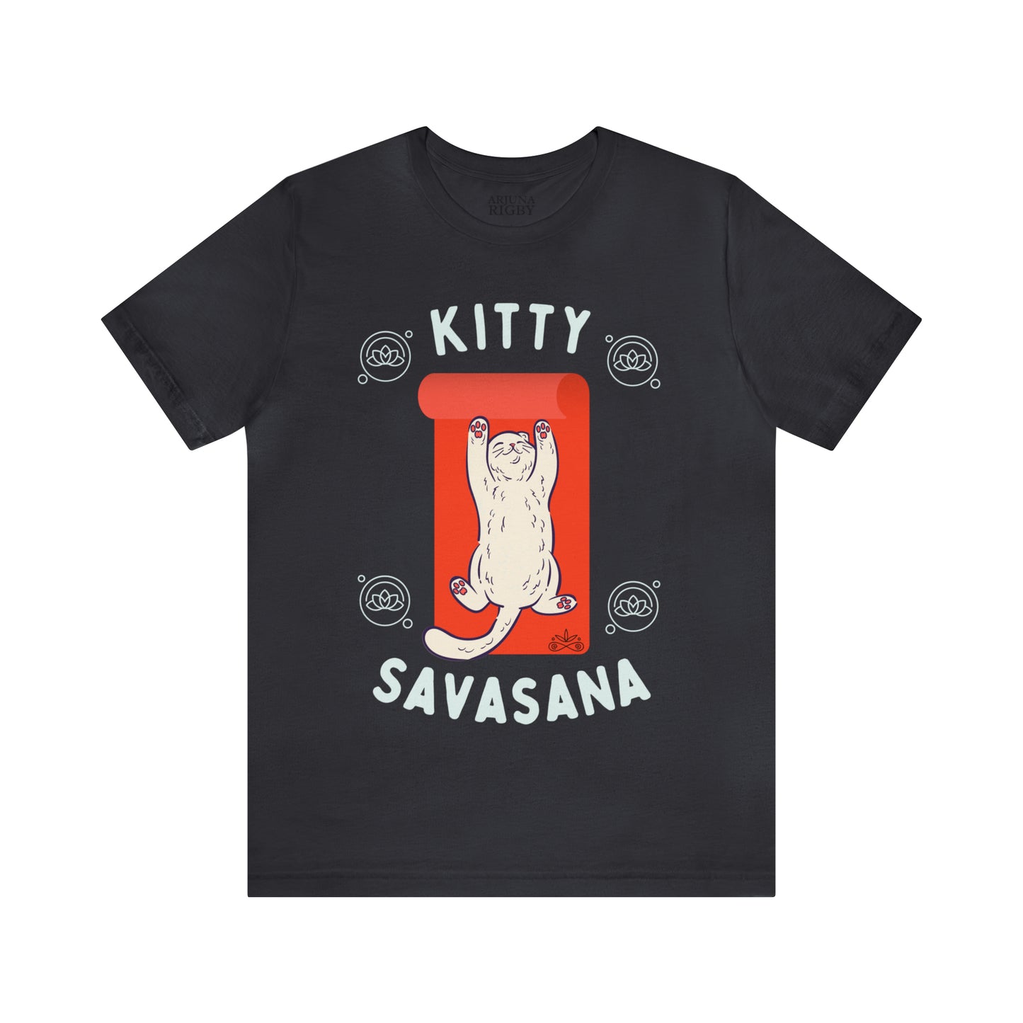 Kitty Savasana - Classic T-Shirt - Arjuna Rigby Art and Lifestyle Store