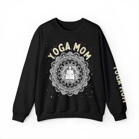 Yoga Mom Crewneck Sweatshirt - Arjuna Rigby Art and Lifestyle Store