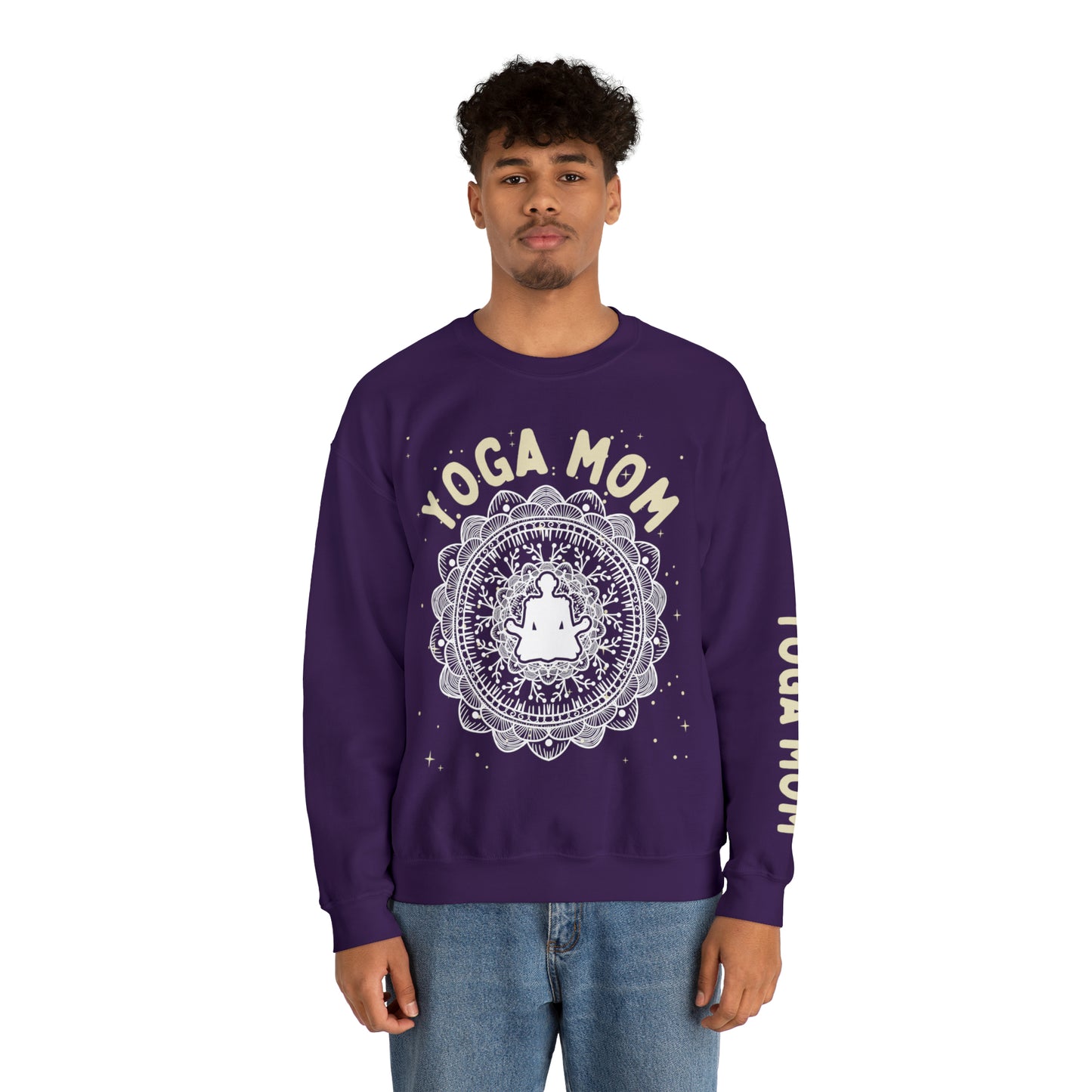Yoga Mom Crewneck Sweatshirt - Arjuna Rigby Art and Lifestyle Store