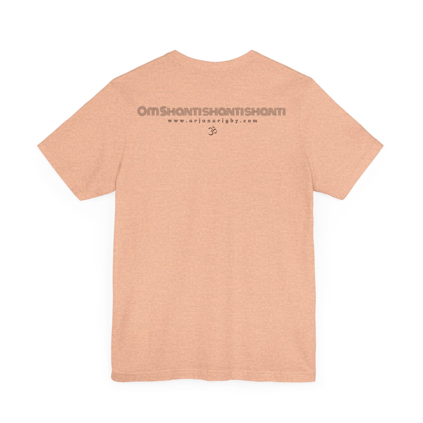 Om Shanti Shanti Shanti T-Shirt - Arjuna Rigby Art and Lifestyle Store