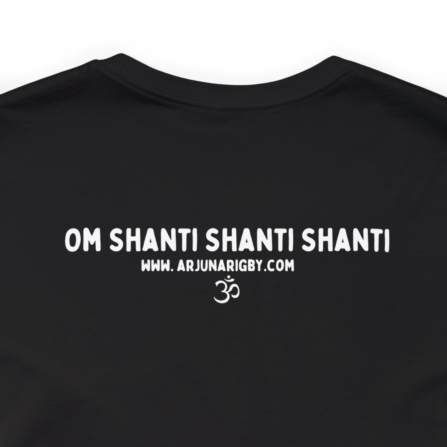 A Little Bit of OM Goes a Long Way T-Shirt - Arjuna Rigby Art and Lifestyle Store