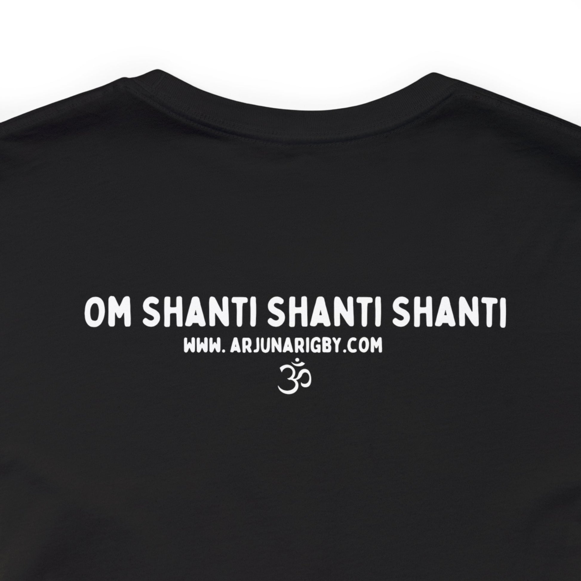 A Little Bit of OM Goes a Long Way T-Shirt - Arjuna Rigby Art and Lifestyle Store