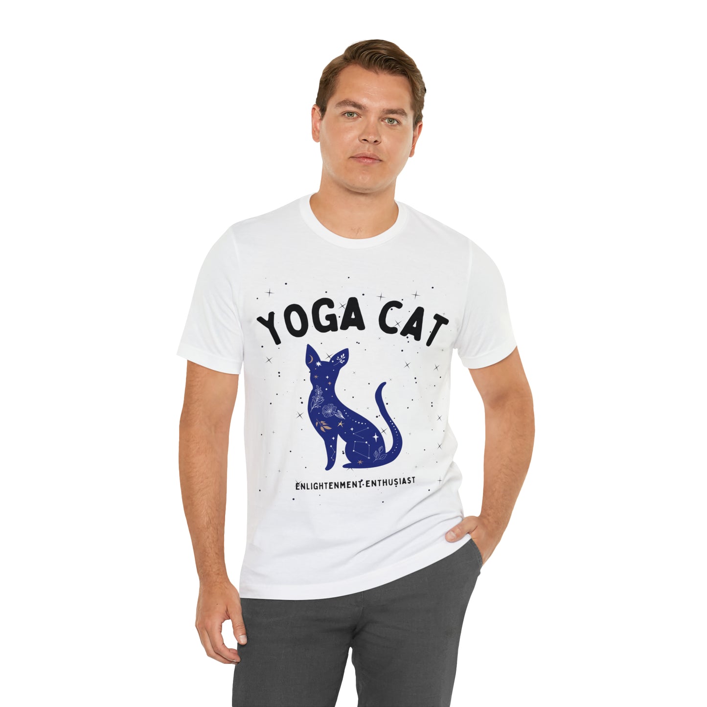Yoga Cat T-Shirt - Arjuna Rigby Art and Lifestyle Store